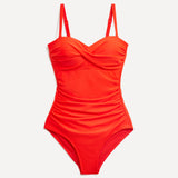 Capri Orange Tummy Control Swimsuit