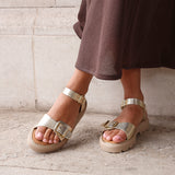 Comet Gold Chunky Sandals