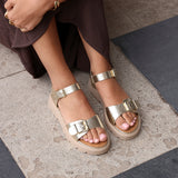 Comet Gold Chunky Sandals