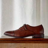 Lorenzo Mens Brown Faux Leather Shoes