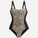 Miami Leopard Ruched Tummy Control Swimsuit
