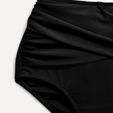 Palma Black Bandeau High Waisted Bikini