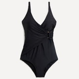 Paloma Linzi Swim Black Wrap Swimsuit