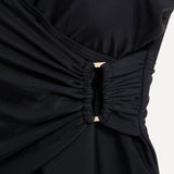 Paloma Linzi Swim Black Wrap Swimsuit