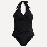 Paros Black Halterneck Swimsuit