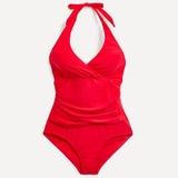 Paros Red Halterneck Swimsuit