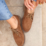 Perth Tan Faux Suede Loafers