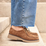Perth Tan Faux Suede Loafers
