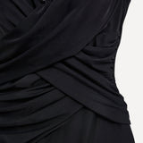 Sorrento Black Draped Swimsuit