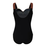 Sorrento Muted Colour Block Draped Swimsuit