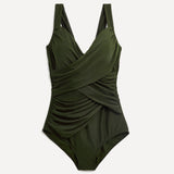 Sorrento Khaki Draped Swimsuit
