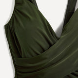 Sorrento Khaki Draped Swimsuit