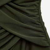 Sorrento Khaki Draped Swimsuit