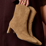 Calabasas Sand Western Heeled Boots