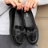 Violetta Wide Fit Patent Loafers