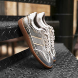 Vortex Silver Trainers