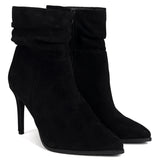 Eclipse Black Pointed Stiletto Heeled Boots
