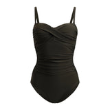 Capri Khaki Tummy Control Swimsuit