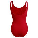 Goa Red Ribbed Swimsuit
