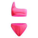 Roma Pink One Shoulder Bikini