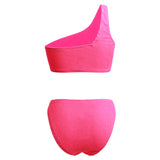 Roma Pink One Shoulder Bikini