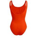 Goa Orange Ribbed Swimsuit