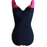 Sorrento Bright Colour Block Draped Swimsuit